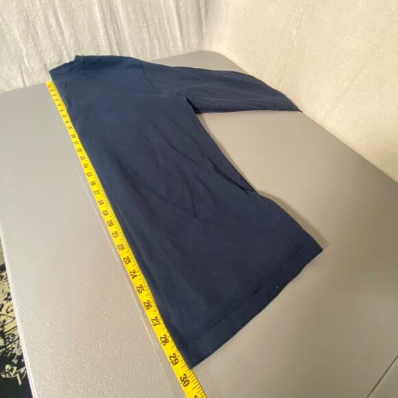 Y2K Old Navy Mens Long Sleeve T Shirt Size XL Navy Blue Crew Neck Preppy - Picture 8 of 9